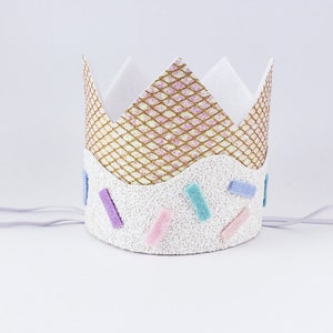 ice cream birthday crown, heres the scoop birthday, sweet one crown, sprinkle birthday party, ice cream birthday, two sweet party, sprinkles