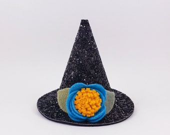 mini witch hat, halloween hat, girl halloween, girl halloween costume, witch hat, halloween witch hat, our little pumpkin, girl halloween