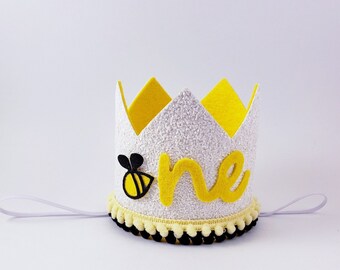 first beeday, happy bee day, sweeter than honey, first bee day crown, sweet as can bee party, honey bee birthday, honey bee birthday crown