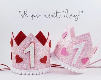 our little sweetheart, valentines day birthday crown, valentines day birthday, valentines 1st birthday, valentine birthday crown, sweetheart