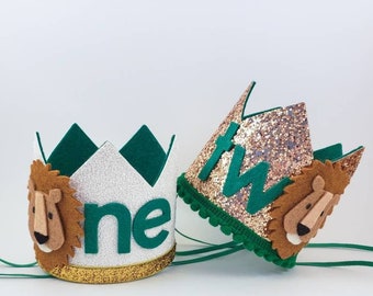 Lion Birthday Crown, Wild One Safari Party Hat