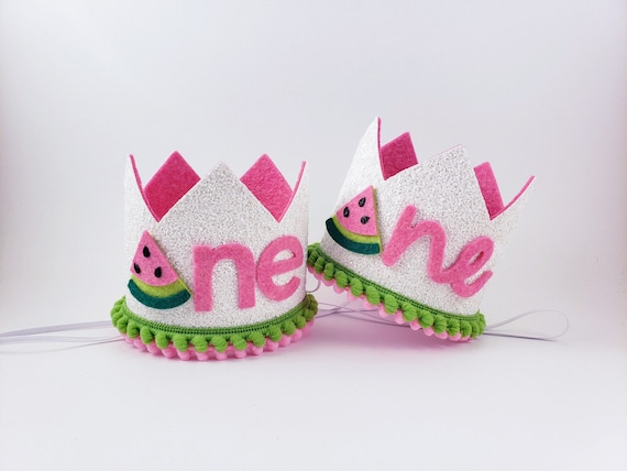 twotti fruity birthday crown, watermelon birthday, one in a melon, fruit theme birthday party, feeling fruity birthday, watermelon party