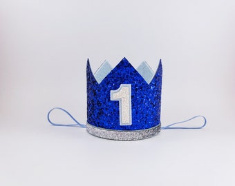 boy party hat, royal blue 1st, 1st birthday, 1st birthday party hat, birthday party crown, first birthday boy outfit, 1st birthday outfit