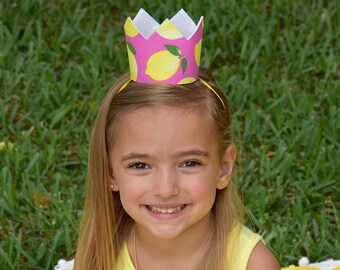 lemonade birthday crown, pink lemonade birthday, lemonade stand birthday, sunshine lemonade and fun, pink lemonade party, lemonade party