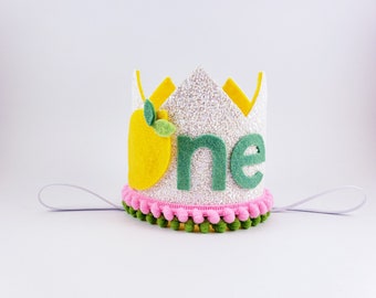 lemonade birthday crown, pink lemonade birthday, sunshine lemonade and fun birthday, sunshine lemonade and fun, pink lemonade party, lemon