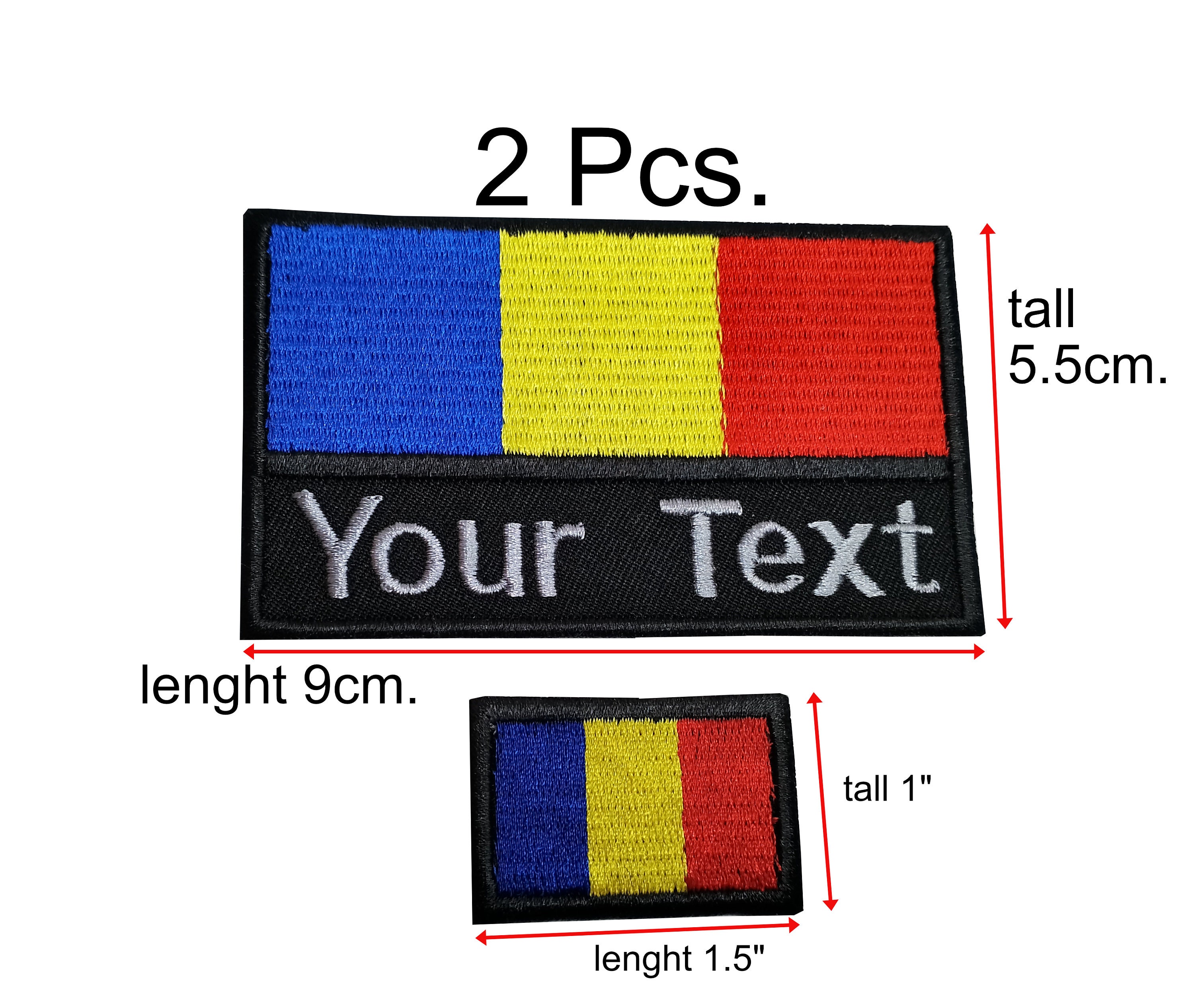 Toppa Con Bandiera Della Romania, Applicazione Termoadesiva - Foto 7