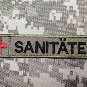 MEDIC Military Embroidered Patch Green/brown With Velcro | Airsoft