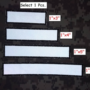 Reflective patch EMS EMT Rescue patch Fire Fighter patch name tape name tag D.I.Y. biker style embroidered patch 1&quot;x3&quot;, 1&quot;x4&quot;,1&quot;x5&quot;, 1&quot;x6&quot;