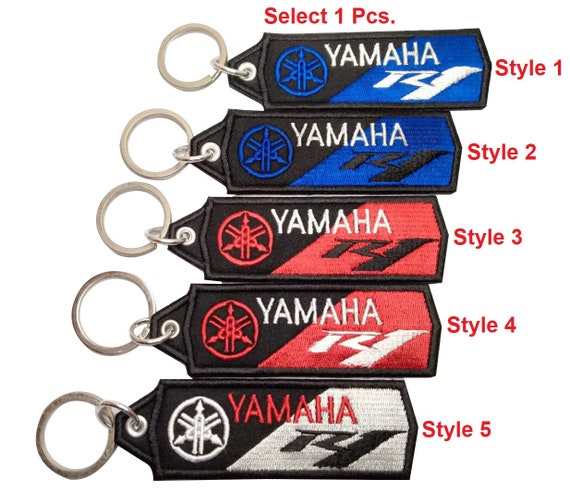 New Yamaha R1 Racing Embroidered Keyring Key Chain UK Seller Fast Shipping 