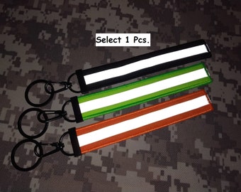 Llavero reflectante color Gris, Verde, Negro, Naranja Motociclista Carreras Seguridad Seguridad Etiqueta de color reflectante Llavero 2,5 CM X 15 CM