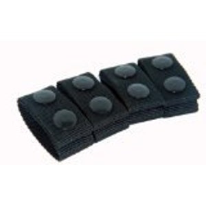 4 Tactical army police security guard black nylon duty belt keepers black snaps fit belt 2 inch