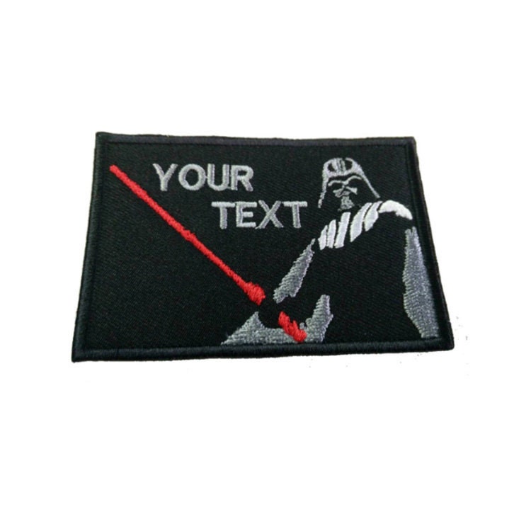Star Wars Darth Vader patch Custom text your text Star wars | Etsy