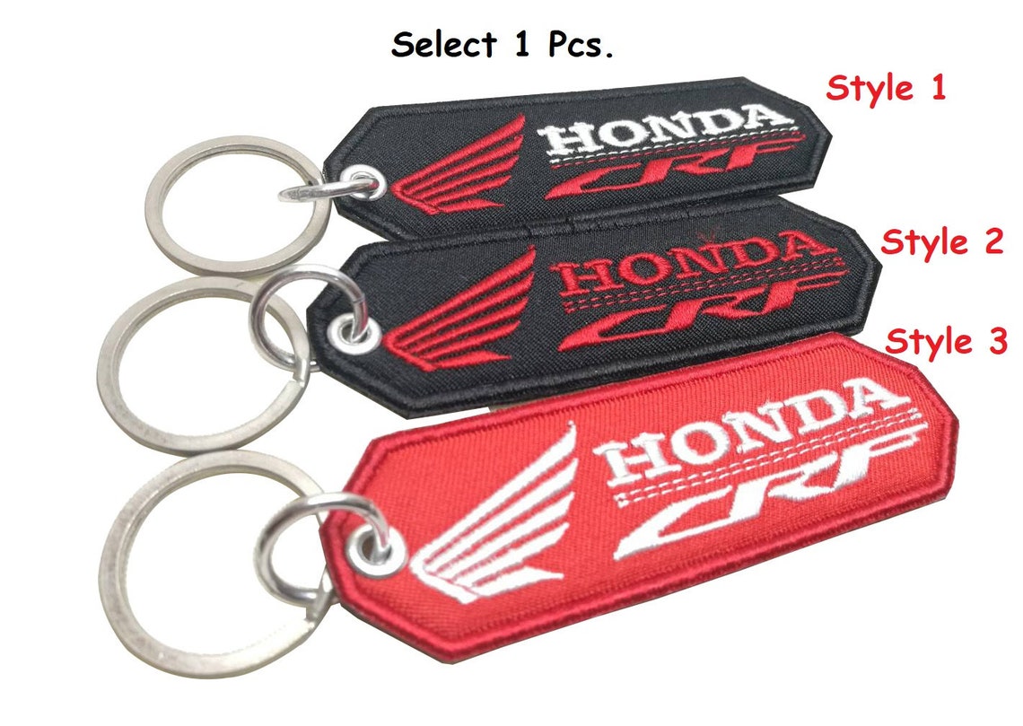 Honda Key Chain Embroidery Honda motorcycle Biker Racing Etsy