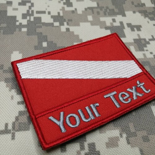 Diver Scuba Scuba Skin Custom Text Patch Embroidered Sew On Etsy