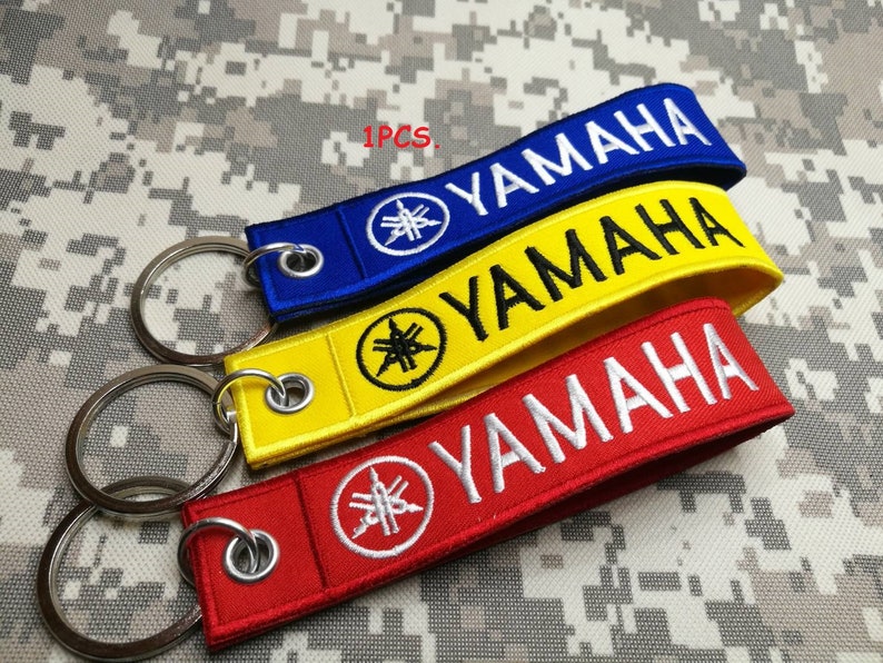 Yamaha key chain Yamaha Biker motorcycle racing key chain Etsy