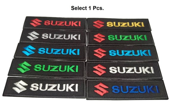 Suzuki patch Suzuki course Suzuki motard Suzuki moto Suzuki décorer patch  D.I.Y patch crochet support ou coudre sur patch taille 4 x 1 pouces -   Canada