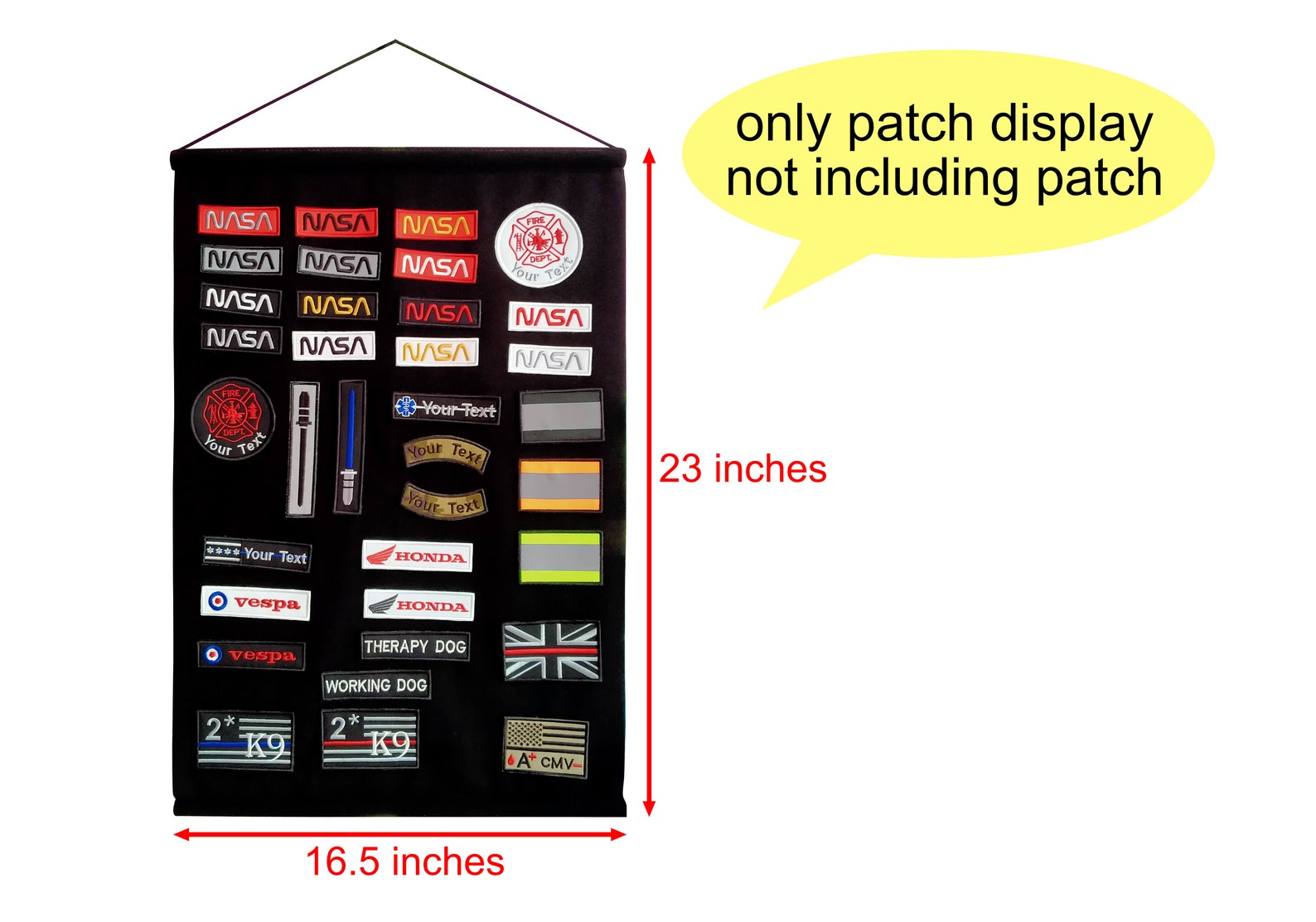 Patch Display Morale Patch Holder Board Display Wall Door Etsy