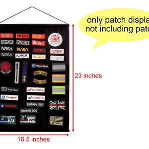Patch Display Morale Patch Holder Board Display Wall Door Hanging Display Frame patch decorate patch Frame patch collection size 16.5&quot;X 23 &quot;