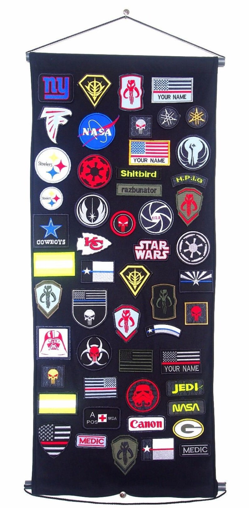 Patch Display Morale Patch Holder Board Display Wall Door Etsy