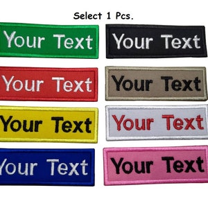 Ihr Textaufnäher Benutzerdefinierter Name Textpatch D.I.Y.Biker Militär-Stil gestickter Aufnäher 3 &quot;x 1&quot;, 4&quot;x 1&quot;, 5 &quot;x 1&quot;,6&quot;x 1&quot;