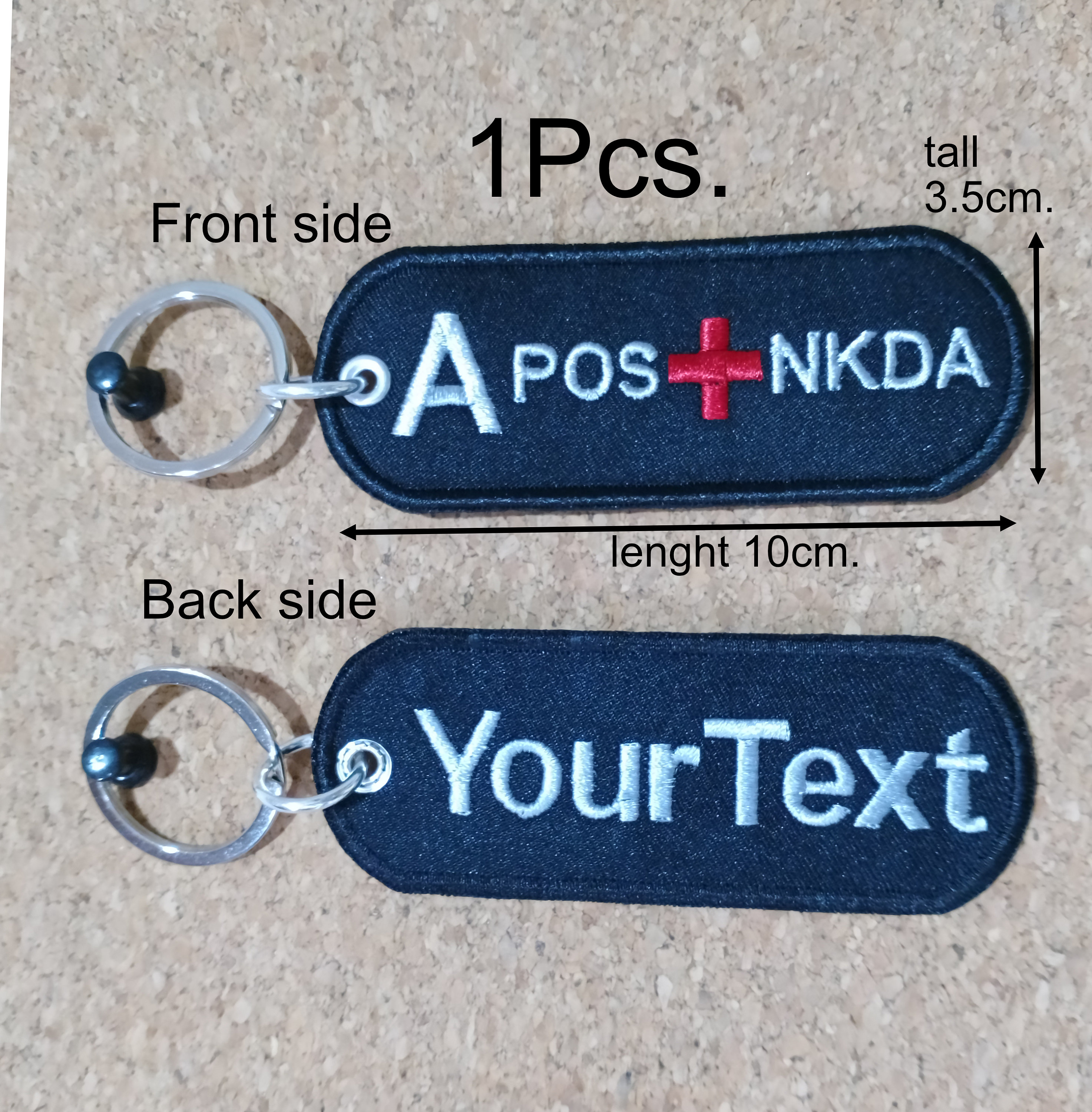 2 Patch Ricamate Bandiera Italia Con Nome E Gruppo Sanguigno | Personalizzabile Per Militare O Sportivo - Foto 10