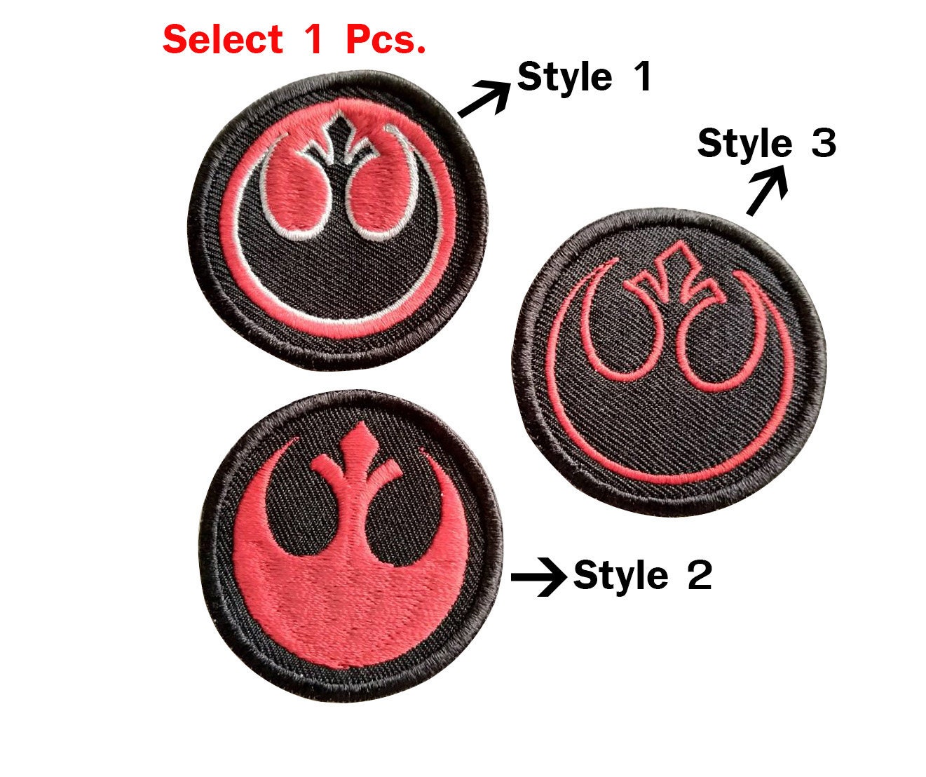 Star Wars Patches Rebel Alliance Patch, Embroidered Star Galaxy