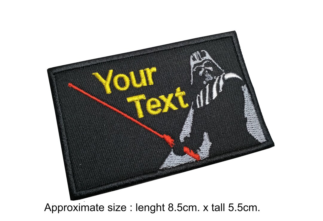 Star Wars Darth Vader Patch Custom Text Your Text Star Wars Darth Vader ...