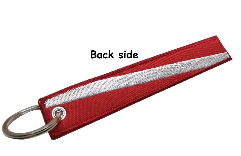 Custom Name Text Your Text Diving Flag / Diver Down Flag, Key Chain