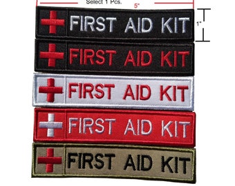 EHBO-kit patch Rode Kruis medic patch paramedicus EMS EMT Rescue patch haak achterkant voor bevestiging of naai patch grootte 5 x 1 inch