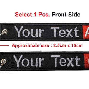 1 Pcs. Blood type Custom text key chain  A-B-AB-O-pos -neg Army military medic police keychain key ring key tag Bag holder size 2.5cm x 15cm