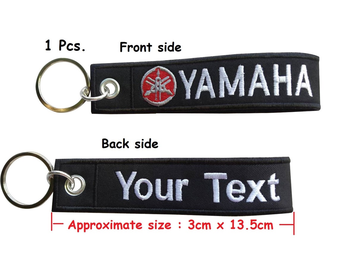 Yamaha Key Chain Custom Text Name Text Motorcycle Biker Etsy