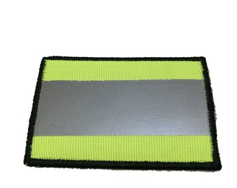 Parche reflectante verde militar del ejército de bomberos de la policía, tamaño del respaldo del gancho: 3 "X2", 3,5 "X2", 4 "X2", 4,5 "X2", 5 "X2", 5,5 "X2", 6 "X2")