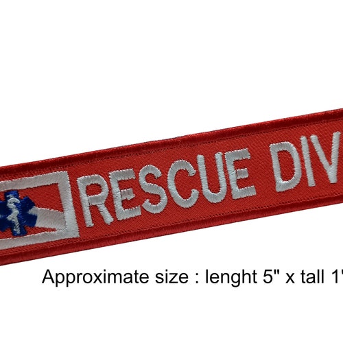RESCUE DIVER Patch Scuba Diver Skin Diver Master Diver Rescue Etsy