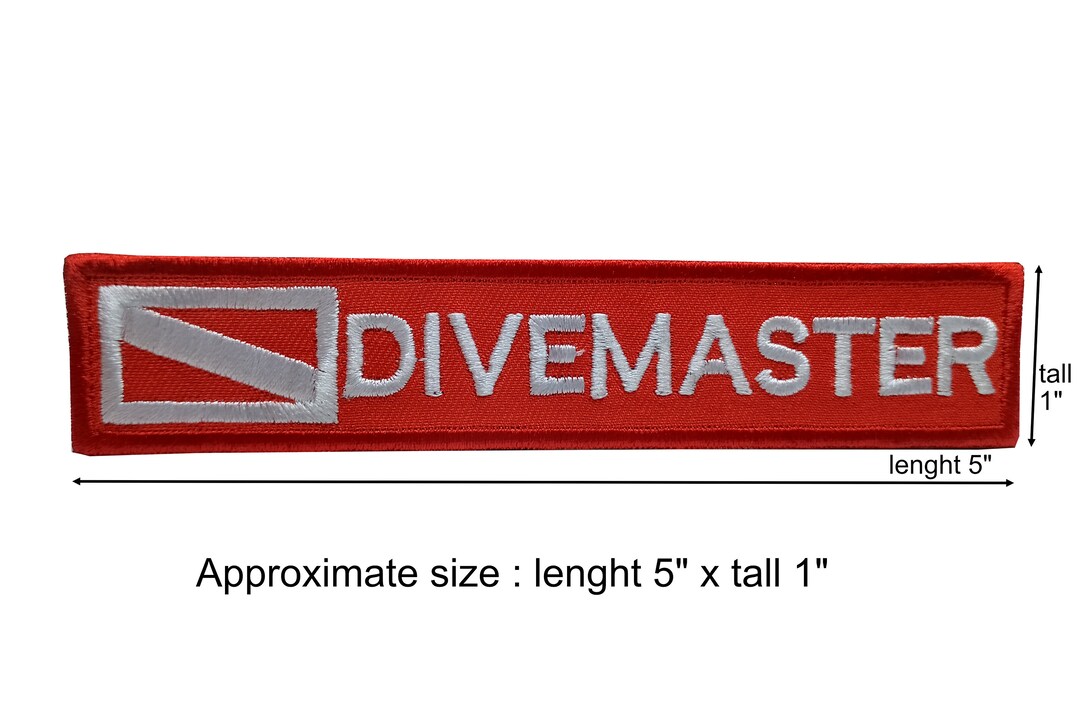 DIVEMASTER Patch Scuba Diver Skin Diver Master Diver Rescue Dive Master