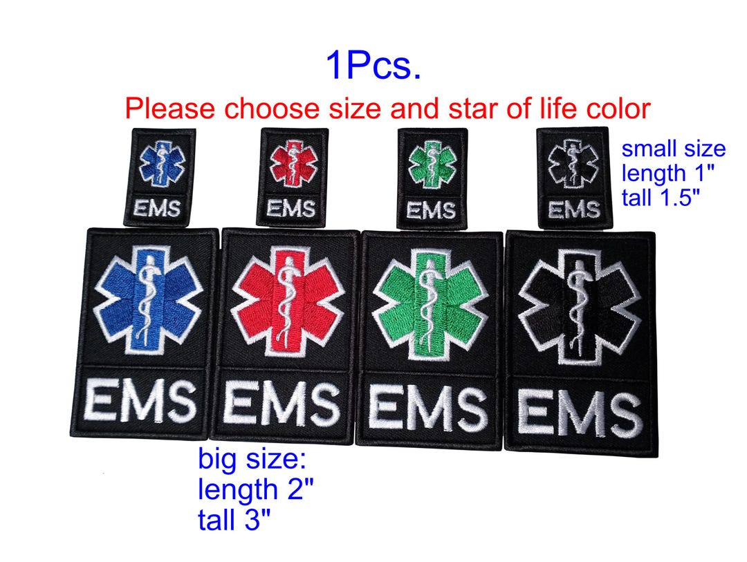 1pcs. EMS EMR EMT Patch Emergency Medical Services Paramedic Rescue ...