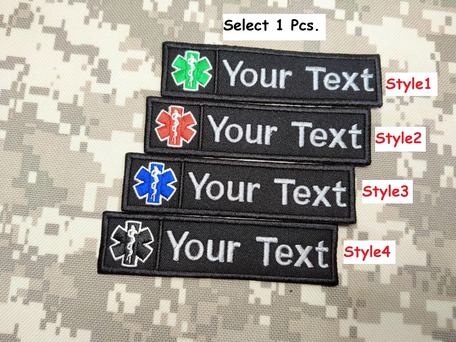 Multicam Medic EMS 2x3.25 Star of Life OCP EMT Paramedic Morale