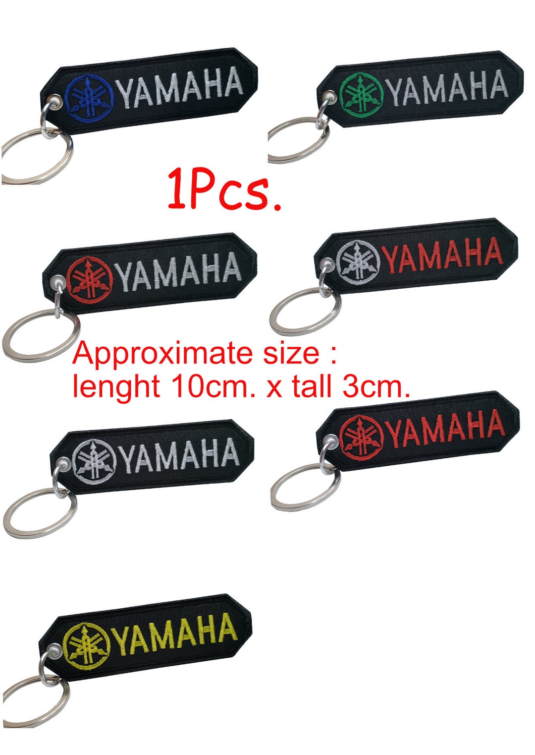 1pcs. Yamaha Key Chain Embroidery Yamaha Biker Motorcycle Key Etsy