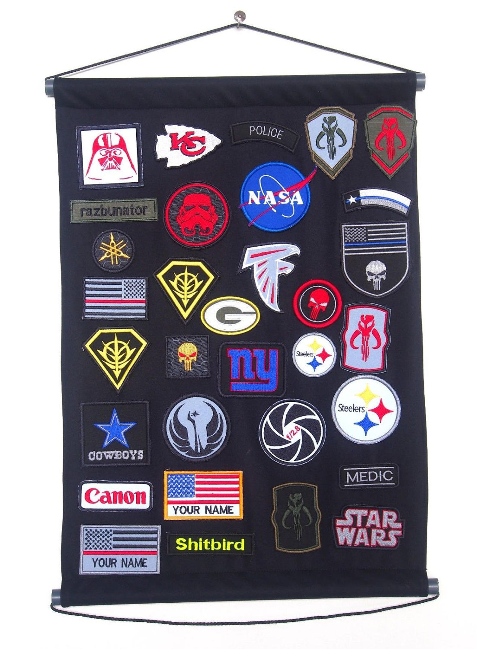 Patch Display Morale Patch Holder Board Display Wall Door Etsy
