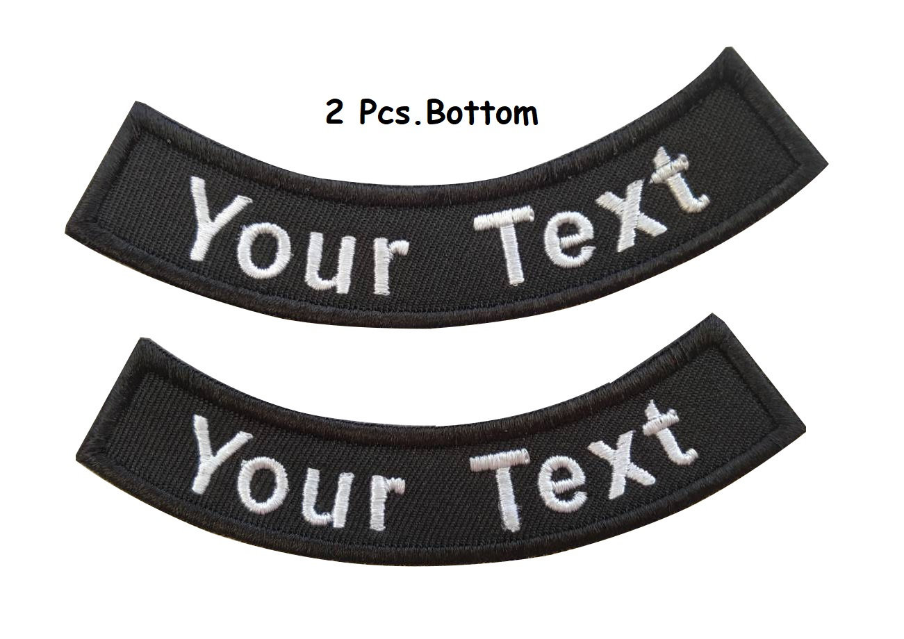 2 Pcs. Curve Custom Name Tag Your Text Name Tag Name Tape Etsy