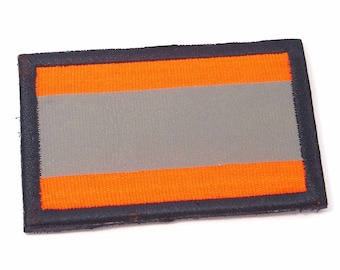 Parche reflectante naranja militar del ejército de bomberos de la policía tamaño del respaldo 3"X2", 3.5"X2", 4"X2", 4.5"X2", 5"X2", 5.5"X2", 6"X2")