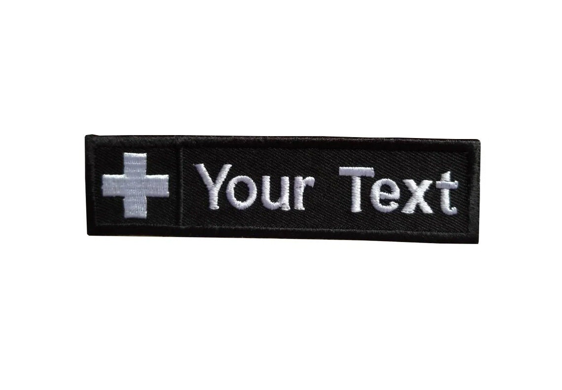 Medic Patch EMS EMT Paramedic Medic, White Line Patch, Embroidered Sew on  Patch or Hook Backing for Attachment Patch Size 1.5x 3.5 