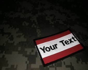 Patch riflettente Il tuo testo Nome personalizzato patch di testo etichetta nome nastro etichetta nome etichetta ricamata stile militare D.I.Y.biker3"x2",4"x2",5"x2",6"x2"