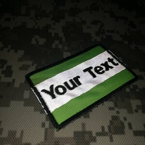 Reflective patch Your Text Custom name text patch tag name tape name tag D.I.Y.biker military style embroidered patch3&quot;x2&quot;,4&quot;x2&quot;,5&quot;x2&quot;,6&quot;x2&quot;