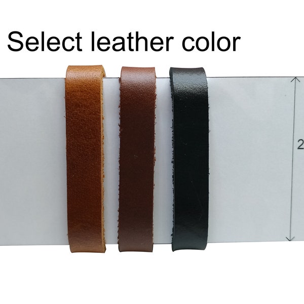 2Pcs. leathers of belt keepers fit for 2 inch leather color black, dark brown, light brown size width 1cm.