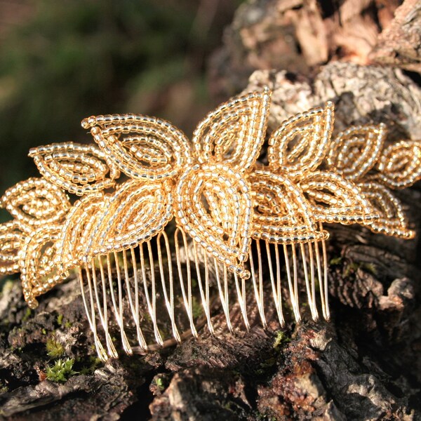golden leaf headpiece