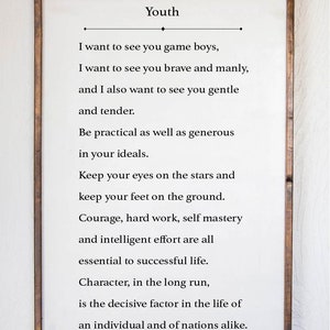 Youth by Theodore Roosevelt