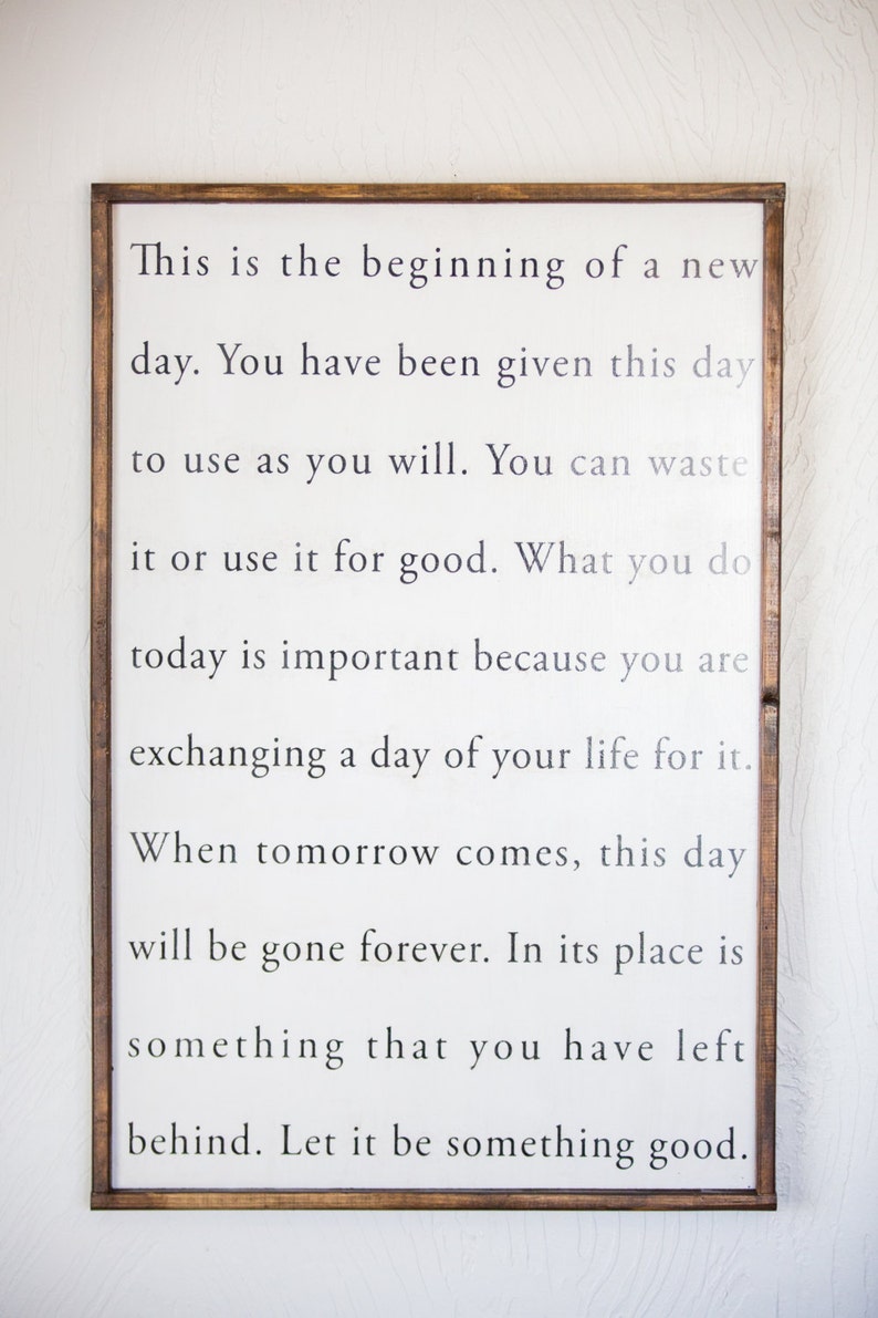 This Is The Beginning Of A New Day Vertical Wood Sign Etsy this-is-the-beginning-of-a-new-day-vertical-wood-sign-etsy