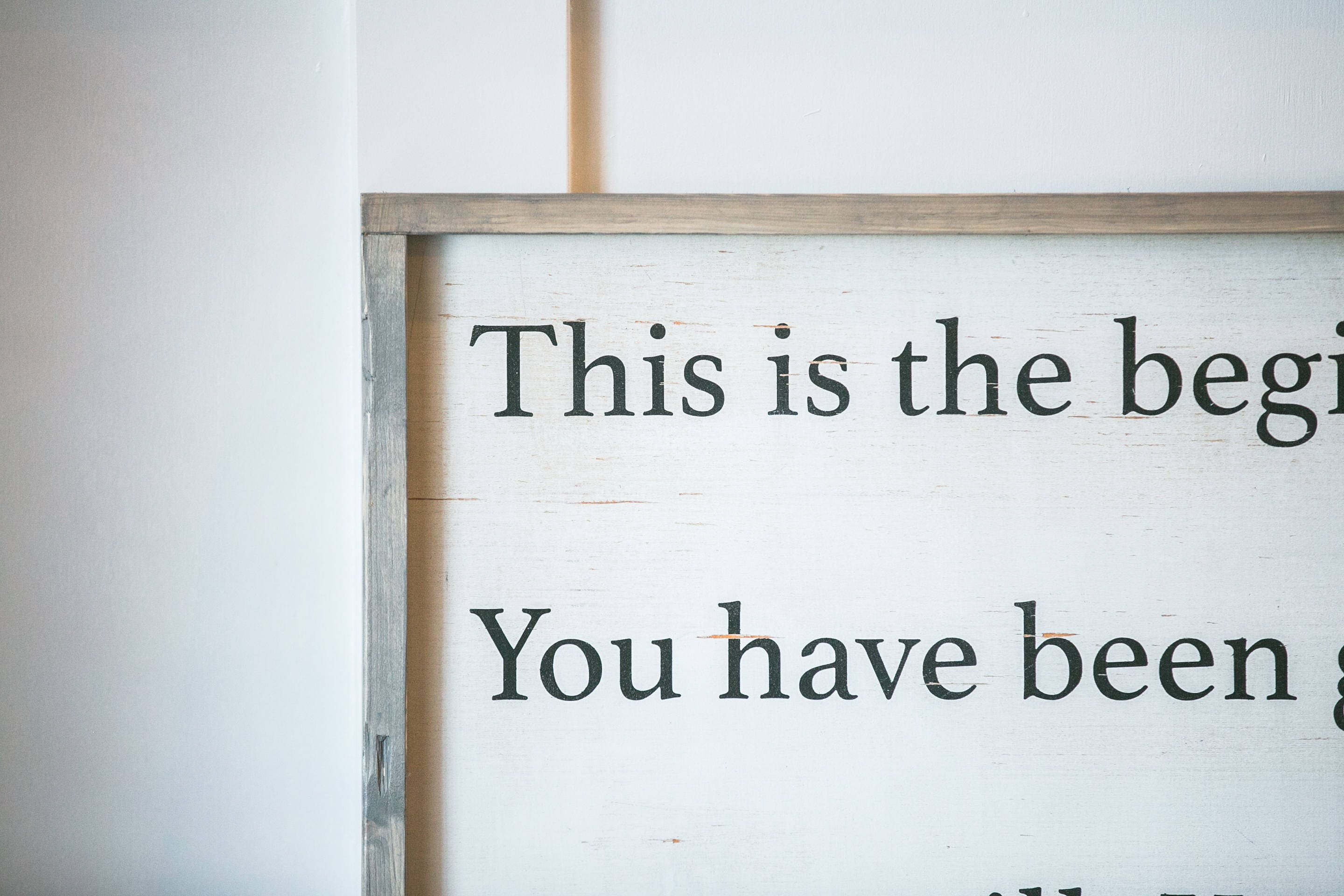 This is the Beginning of a New Day - Vertical - Oversized - Wood Sign ...