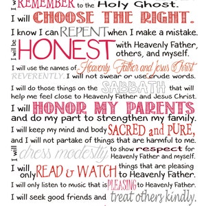 My Gospel Standards - Etsy