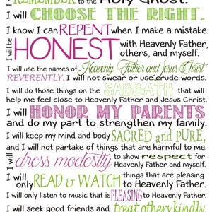 My Gospel Standards - Etsy